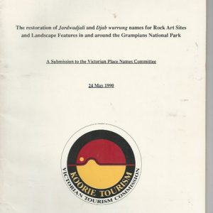 Restoration of Jardwadjali and Djab Wurrung names for rock art sites and landscape features in and around the Grampians National Park, The