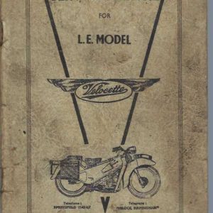 Velocette. Service Manual for L.E. Model