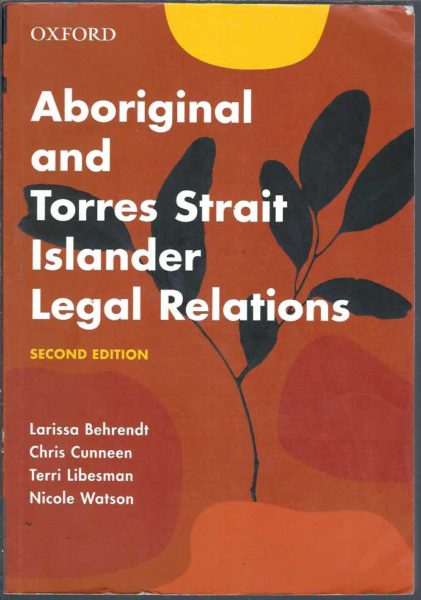 Aboriginal And Torres Strait Islander Legal Relations